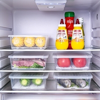Boîte alimentaire empilable transparente DOOSO, boîte en plastique multifonction avec couvercle, rangement sûr pour la cuisine, organiseurs de réfrigérateur