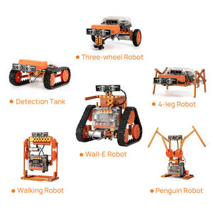 Kit de <span class=keywords><strong>robot</strong></span> STEAM WeeeBot <span class=keywords><strong>Evolution</strong></span> 6 en 1, jouet éducatif programmable STEM, apprentissage de l'IA, voitures, boîte cadeau DIY pour enfants - Product Image 4