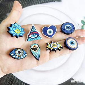 Accessoires pour chaussures en gros, œil du diable, boucle de chaussure en caoutchouc souple épaissi, accessoires détachables, fleur de chaussure - Product Image 4