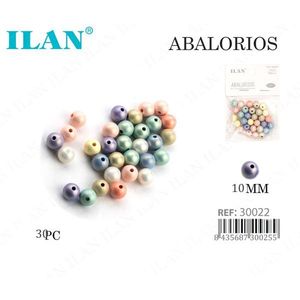 Perline ILAN da 10mm in Colori Pastello per Creazione di Gioielli - Product Image 1