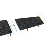 Support de montage de panneau solaire, système de suivi solaire, moteur 24VDC, 90 modules par suiveur, acier galvanisé à chaud