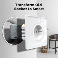 Módulo de Interruptor Inteligente Zigbee Tuya LangYeao 16A, 1 Canal, 2 Vías, Monitoreo de Energía, Compatible con Alexa y Google Home, Tamaño Mini