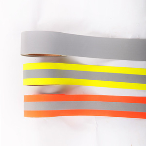 Nastro in tessuto di poliestere ad alta visibilità ritardante di fiamma e materiale riflettente striscia di avvertenza prismatica per cucire di sicurezza - Product Image 6