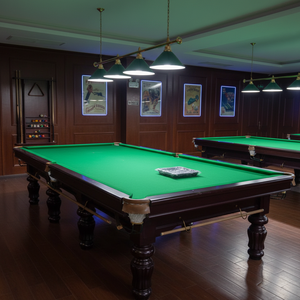 Table de billard professionnelle de luxe en acier avec coussinets en pierre de Jiujiang et bois massif, table de snooker de 12 pieds avec billes - Product Image 6