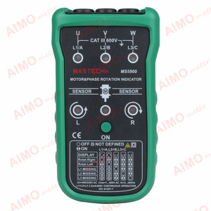 มาสเตค MS5900 เครื่องแสดงการหมุนเฟสมอเตอร์ จอแสดงผล LCD 600V สำหรับการตรวจจับสนามแม่เหล็กเฟสมอเตอร์ - Product Image 1