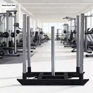 DINUO Chariot <span class=keywords><strong>de</strong></span> poussée commercial en acier inoxydable, robuste, pour entraînement <span class=keywords><strong>de</strong></span> force des hanches en salle <span class=keywords><strong>de</strong></span> sport - Product Image 4