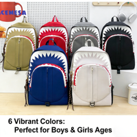 Sac à dos Bouche de Requin pour Hommes et Femmes, Nouvelle Tendance Streetwear 2026, Grand Sac à Dos Imperméable Grande Capacité pour Adolescents Garçons et Filles