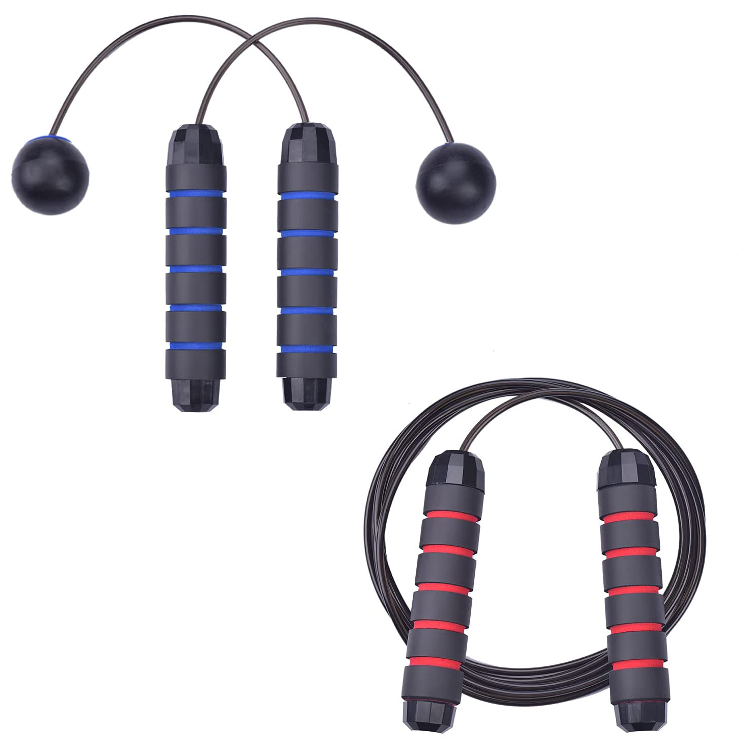 Тяжелая Беспроводная Скакалка с ручкой из пенопласта, Беспроводная Скакалка с шарикоподшипниками