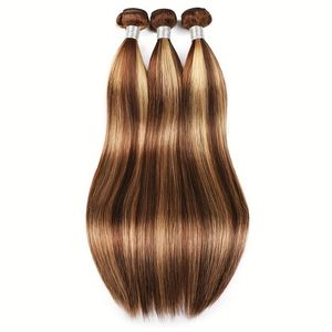 ผมแท้แบบตรง P4/27 ไฮไลท์  ขนาด 14-30 นิ้ว  แบบ Remy  ต่อผมได้  สามารถดัดได้ สำหรับผู้หญิง - Product Image 3