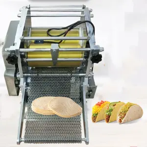 Commercial turkish flour pizza base wheat corn tortilla wraps lavash bread mexican burrito making machine mexico production line