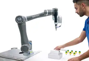 جديد TM5S روبوت تعاوني Techman AI Cobot ذراع CNC مع القابض الآلي لتجميع مفك البراغي صندوق ثلاثي الأبعاد