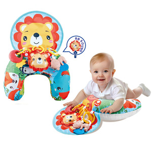 Infant Early Education Toy <b>Animal</b> Theme U Shaped Prone <b>Pillow</b> for Baby Head up Training - Product Image 2