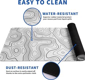 Tùy chỉnh lớn 31.5x11.8 Chuột chơi game pad 3mm dày cao su chống trượt bàn phím & chuột bàn Pad - Product Image 4