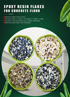 Vente en gros de copeaux de sol en paillettes d'époxy mica 3-5mm flocons d'époxy pour la décoration de sols en béton époxy
