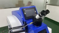 Nouvelle machine de soudage laser YAG automatique à impulsions de 200 W, portable, de type bureau, haute précision, pour la réparation de bijoux en or/argent