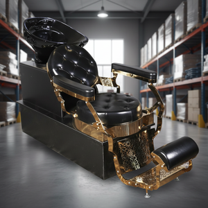 Fauteuil de lavage de luxe de haute qualité pour salon, avec design moderne en aluminium et bac de lavage, garantie 1 an pour entrepôts - Product Image 3