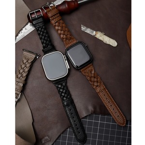 Forwelleny 2025 nuovo bracciale in <span class=keywords><strong>pelle</strong></span> da uomo fatto a mano da donna <span class=keywords><strong>cinturino</strong></span> intrecciato per <span class=keywords><strong>apple</strong></span> <span class=keywords><strong>Watch</strong></span> serie 11 10 9 49mm 46mm accessori - Product Image 2