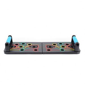 Planche d'entraînement push-up pliable et réglable avec poignées antidérapantes – Système de gym portable pour la maison pour la musculation des pectoraux, des abdominaux et des triceps - Product Image 4