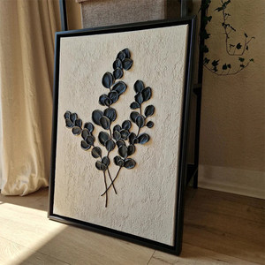 Pintura al Óleo Abstracta Minimalista en 3D con Textura <span class=keywords><strong>de</strong></span> Flor sobre Lienzo, Arte <span class=keywords><strong>de</strong></span> Pared Hecho a Mano con Marco <span class=keywords><strong>de</strong></span> <span class=keywords><strong>Madera</strong></span>, Tamaño Personalizado <span class=keywords><strong>para</strong></span> <span class=keywords><strong>Sala</strong></span> <span class=keywords><strong>de</strong></span> Estar - Product Image 1
