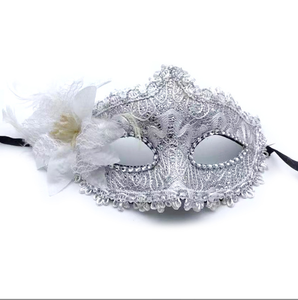 Demi-<span class=keywords><strong>masque</strong></span> élégant de style vénitien pour les fêtes de carnaval d'Halloween-Mascarade Bal vénitien Bal PVC <span class=keywords><strong>Masque</strong></span> Déguisement Accessoire - Product Image 4