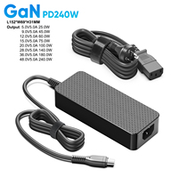 GaN 48V5A 36V5A 240W PD3.1 güç adaptörü için AVS hızlı şarj PSU pil paketi E bisiklet amplifikatör POE enjektörü POE adaptörü