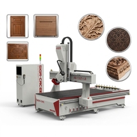 Último Modelo en Stock: Router CNC de 4 Ejes con ATC para Muebles, Grabado 3D en Madera, Cabezal Oscilante de 9Kw