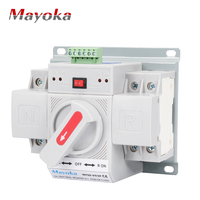 Interrupteur de transfert manuel double alimentation 63A 3p Interrupteur de transfert automatique ATS