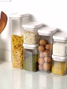 Latas selladas <span class=keywords><strong>de</strong></span> cocina <span class=keywords><strong>de</strong></span> alta calidad, contenedor <span class=keywords><strong>de</strong></span> granos <span class=keywords><strong>de</strong></span> despensa <span class=keywords><strong>de</strong></span> plástico transparente, caja <span class=keywords><strong>de</strong></span> órgano <span class=keywords><strong>de</strong></span> almacenamiento <span class=keywords><strong>de</strong></span> alimentos con tapa - Product Image 3