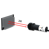 Sensor Fotoelektrik Inframerah m18 Tipe Through Beam, Saklar Npn/pnp 4 Kabel 5v/12v/24v Dc Ip67 Tahan Air (ibest)