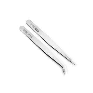 Stainless Steel Tweezers Set Pointed And Bent Tips For Jewelry Making Diy Craft <b>Tools</b> - Product Image 3