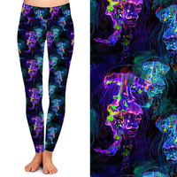 Leggings décontractés taille haute pour femme et fille, imprimé animaux marins multicolores, fournisseur professionnel chinois