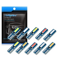 12V universel T5 Led lumière 360 degrés intérieur de voiture tableau de bord voyant d'avertissement 2 pièces Super lumineux 7020 LED puces 1W