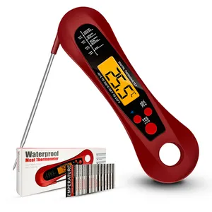 Instant Read Digital Meat Probe Waterproof Thermometer For Grill