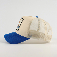 Gorras de Camionero Personalizadas al por Mayor con Parche Bordado y Logotipo Popular, Sombrero de Malla de 5 Paneles