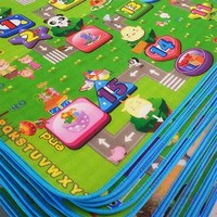 EPE Cartoon Print Baby Schaumstoff matte Doppelseiten druck EPE Kid Spiel matte Hausgarten Bildung Outdoor Krabbel matte