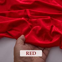 Tissu en velours froissé coréen uni bordeaux, extensible, doux au toucher, en polyester et élasthanne, de qualité supérieure, prix de gros