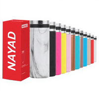 NAYAD Gobelet en acier inoxydable à double paroi de 26oz bouteille d'eau isolée sous vide pour thé chaud et froid pour cadeaux d'affaires Offre Spéciale