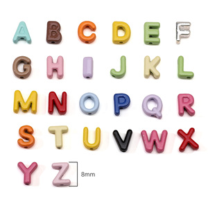 Lote de 26 Dijes de Letras Doradas Antiguas para Manualidades, Kit de Bricolaje para Pulseras, Llaveros, Decoración de Fiestas, Bodas, Regalos - Product Image 5