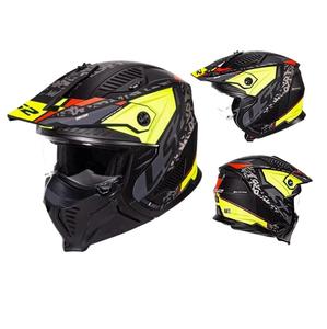 Casque de moto modulaire LS2 OF606 certifié ECE, style rétro Street Fighter, double visière, rallye, tout-terrain, intégral pour hommes et femmes - Product Image 4