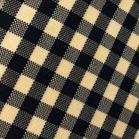 Tissu en coton 100% teint en fil à carreaux gingham, petits carrés, bleu marine et blanc cassé, tissé, pour chemises et robes, 145 cm, vente en gros