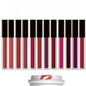 Gloss à lèvres liquide repulpant personnalisé avec étiquette privée, maquillage brillant à haute pigmentation, effet scintillant - Product Image 1