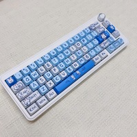 En stock, vente en gros : Lot complet de 125 touches de clavier universelles Miaos Oden Cat Head, en anglais, petites, par sublimation thermique, pour clavier (Gorras)
