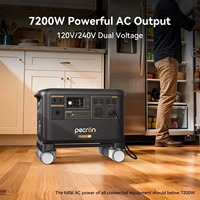 Station d'alimentation portable Pecron F5000LFP 5120Wh avec panneau solaire extérieur, onduleur à onde sinusoïdale pure MPPT, allume-cigare et port USB-C pour voiture