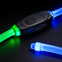 Collar Luminoso de Lujo para Mascotas, Collar LED Recargable por USB, Material TPU, Estilo Casual, Brillo Completo