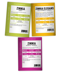 Paquete de Variedades de Zinnia, 5 Macetas de Vidrio Ecológicas para Uso en Interiores/Exteriores, Incluye Thumbelina, Lilliput y Purple Prince - Product Image 5