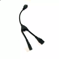 Câble d'alimentation CA en Y robuste 3x12AWG, C20 mâle vers double C13 femelle, 0,9 m de long, pour ordinateur et moniteur