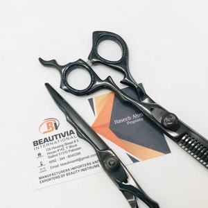 Plasma noir japonais acier inoxydable professionnel ciseaux de coupe de cheveux cheveux beauté cisailles ciseaux de coiffeur salon de coiffure ciseaux - Product Image 6