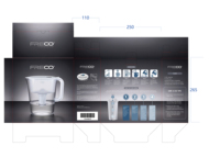 FRECO 2.5L Mini Pichet Filtrant Portable avec Technologie Alcaline Minérale pour Usage Domestique et Extérieur