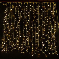 Guirlande de Noël LED Fée Rideau Glaçon Guirlande Lumineuse AC 220V Rue Extérieure Décorative Vacances Lumière