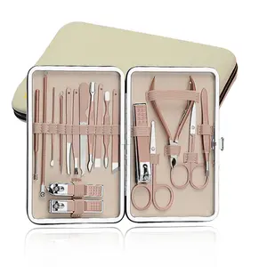 Pince à épiler pour sourcils, mini pince à ongles, pédicure, ensemble d'outils de manucure, 10 pièces